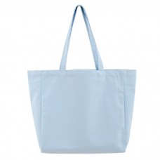 Сумка-шоппер (тоут) Leto 34х31х12см, 100% хлопок, светло-голубой