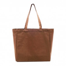 Сумка-шоппер (тоут) Leto 34х31х12см, 100% хлопок, коричневый