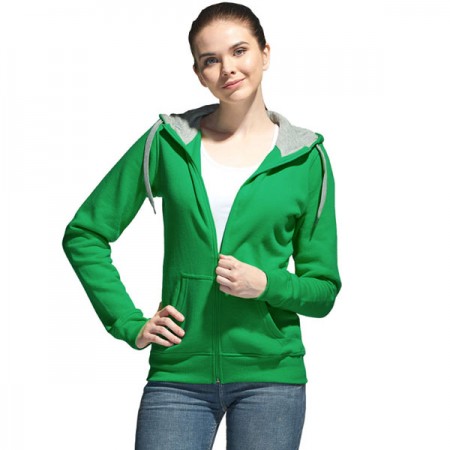 STAN Style Women(17W) толстовка на молнии зеленая 52 (XXL) | Артикул 14385