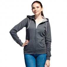 STAN Style Women(17W) толстовка на молнии темный меланж 44 (S)