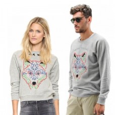 Свитшот T-SHIRT из сублифутера серый меланж 42 (XXS)