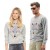 Свитшот T-SHIRT из сублифутера серый меланж 42 (XXS)