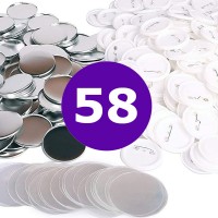 Заготовка закатного значка d=58мм металл/пластик (China)